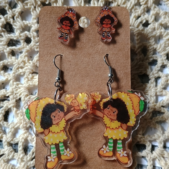 Orange Blossom Earrings and Stud Set - Picture 7 of 7